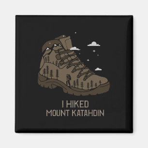 Vintage-Wanderstiefel für Camping Mount Katahdin Magnet