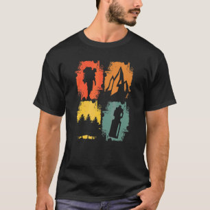 Vintage Wanderung Outdoor Wandern T-Shirt