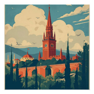 Vintage-Wandkunst Poster