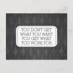 Vintage-Wandtafel-Stil Motivations-Postkarte Postkarte