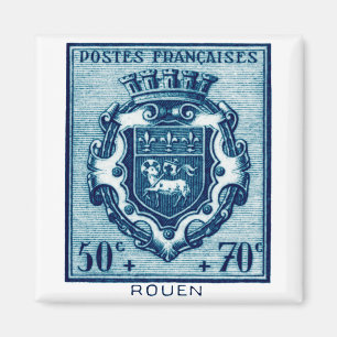Vintage Wappen - Rouen, Frankreich Magnet