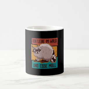 Vintage-Waschbär Kaffeetasse