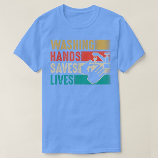 Vintage Waschhandschuhe Rette Leben T-Shirt (Design vorne)