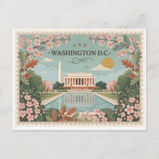 Vintage Washington DC Travel Feiertagspostkarte