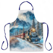 Vintage Wasserfarbbahn AI