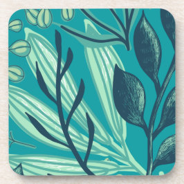 Vintage Wasserfarbe Flora Elegante Getränkeuntersetzer