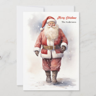 Vintage Wasserfarbe Weihnachten