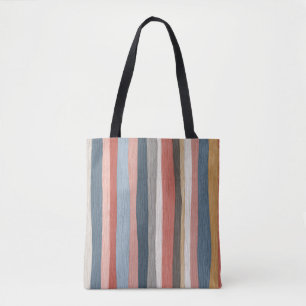 Vintage-Wasserfarben-Streifenmuster Tasche