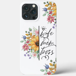 Vintage-Wasserfarben-Wildblumen-Ehefrau-Mutter-Che Case-Mate iPhone Hülle