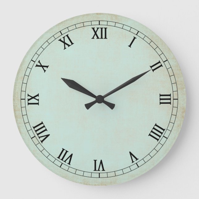 Vintage Wasserkrebsmauer Große Wanduhr (Vorderseite)