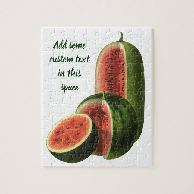 Vintage Wassermelonen Große Runde, Bio Lebensmitte (Vertikal)