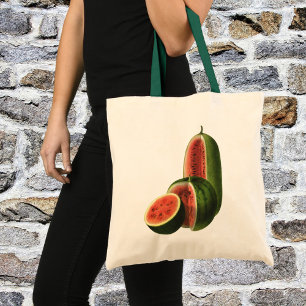Vintage Wassermelonen Hoch Rund, Bio-Lebensmittel  Tragetasche