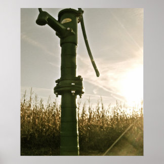 Vintage Wasserpumpe | Poster