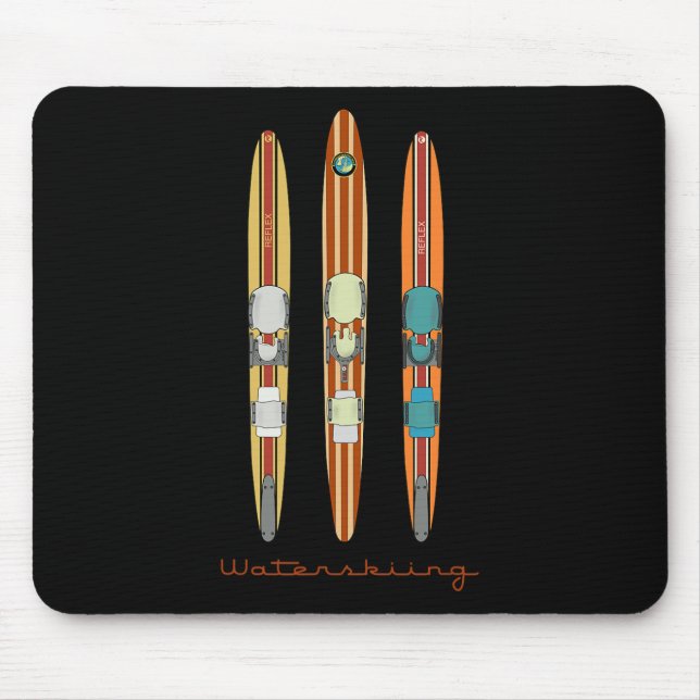 Vintage Wasserski Mousepad (Vorne)