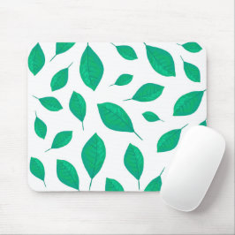Vintage Watercolor Green Blätter Mousepad