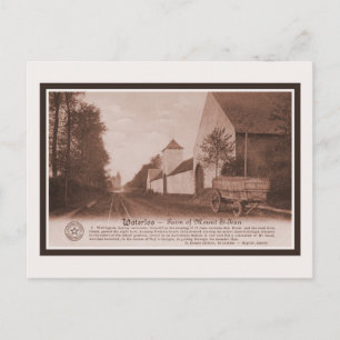 Vintage Waterloo Farm von Mount Saint-Jean Postkarte