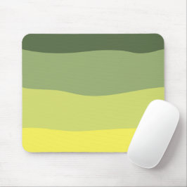 Vintage Wavy Green Kunst Mousepad