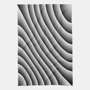 Vintage Wavy Lines Küchentücher
