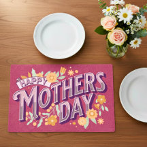 Vintage Wavy Typografie Muttertagsgeschenk Rot