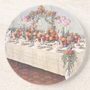 Vintage Wedding Bankett Tisch Untersetzer