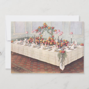 Vintage Wedding Banketträume Einladung