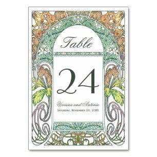 Vintage Wedding BlumenTischnummern IV (V.3) Tischnummer