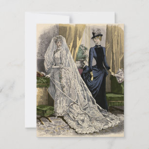 Vintage Wedding Bridal Portrait, Viktorianisch Bri