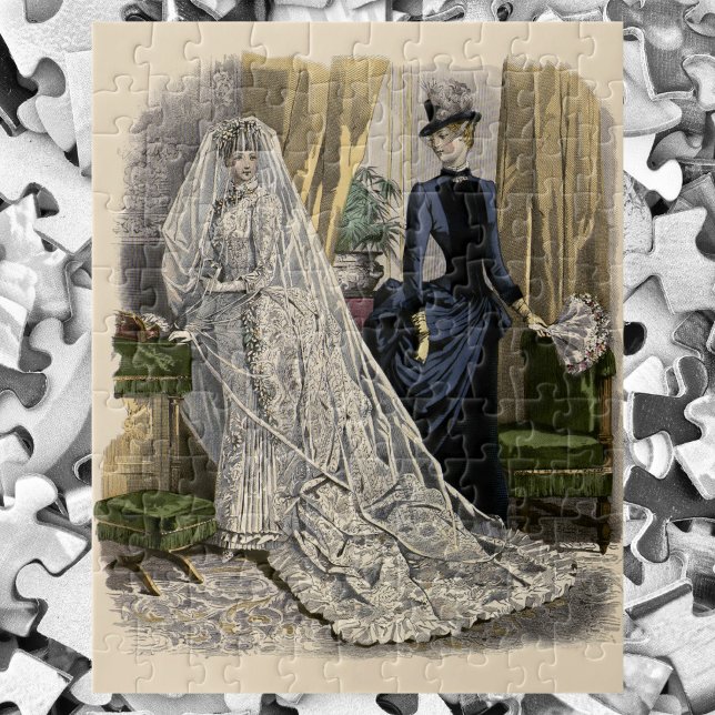 Vintage Wedding Bridal Portrait, Viktorianisch Bri (Von Creator hochgeladen)