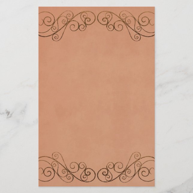 Vintage Wedding Briefpapier (Vorderseite)