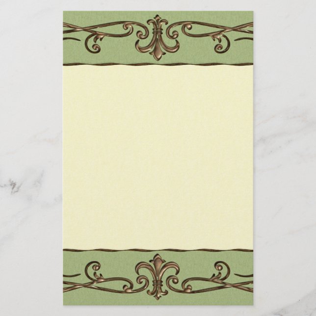 Vintage Wedding Briefpapier (Vorderseite)