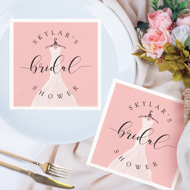 Vintage Wedding Dress Pink Brautparty Pink Serviette (Von Creator hochgeladen)