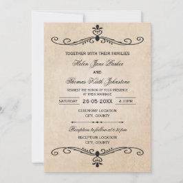 Vintage Wedding Einladung