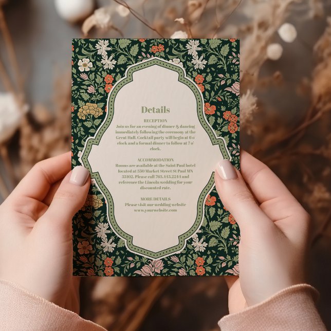 Vintage Wedding Einladung William Morris (Von Creator hochgeladen)