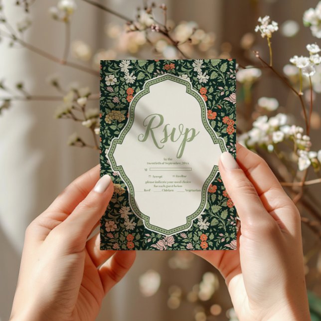 Vintage Wedding Einladung William Morris (Von Creator hochgeladen)