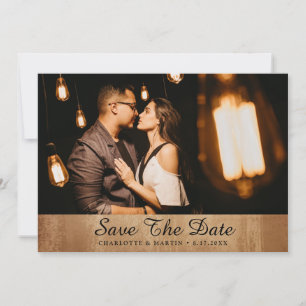 Vintage Wedding Foto Speichern Sie die Datumskarte Save The Date