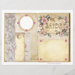 Vintage Wedding Junk Journal Scrapbook Seite 5 & 6