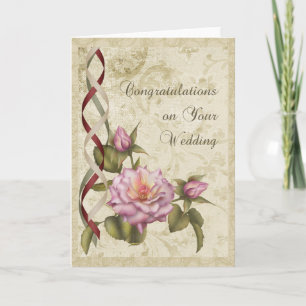 Vintage Wedding Karte