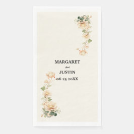 Vintage Wedding Lotus Blume Serviette