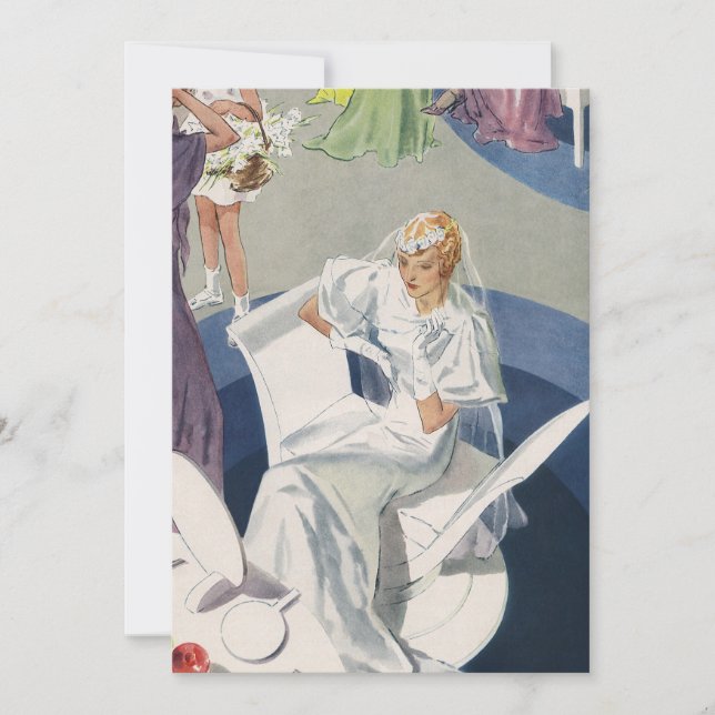 Vintage Wedding, Mid Century Modern Art Deco (Vorderseite)