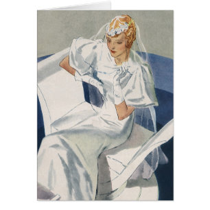 Vintage Wedding, Mid Century Modern Art Deco Bride