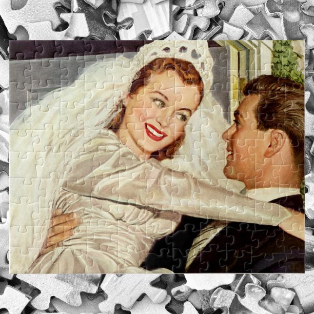 Vintage Wedding Newlyweds, Happy Bridge and Groom (Von Creator hochgeladen)