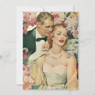 Vintage Wedding Portrait, Brautparty Party Einladung