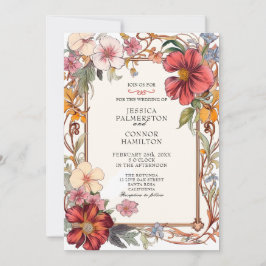 Vintage Wedding Retro Einladung