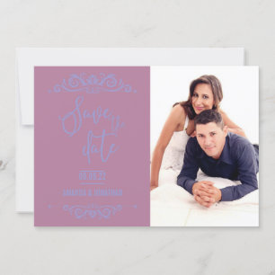 Vintage Wedding Save the Date personalisiertes Fot