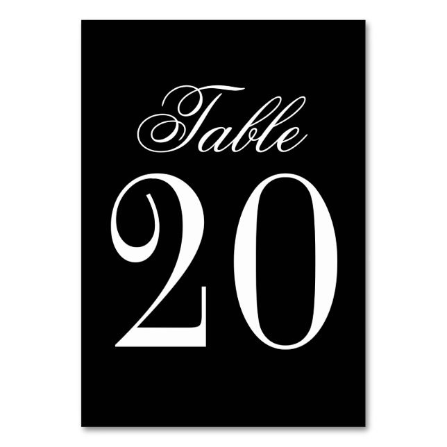 Vintage Wedding Tischnummer (Vorderseite)
