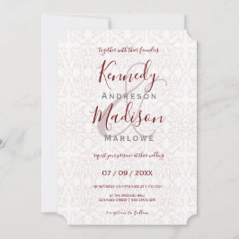 Vintage Wedding Traditionelles Blumenbudget Einladung