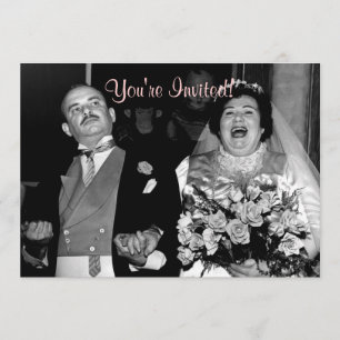 Vintage Wedding - Unser Glückstag! Einladung