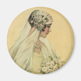 Vintage Wedding, Viktorianisch Bride Bridal Portra Magnet