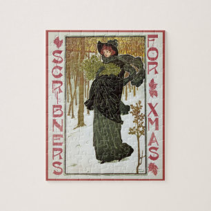Vintage-Weihnachten Art Nouveau Scribners Cover 18