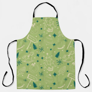 Vintage Weihnachten Art Pattern Ein wenig Weihnach Schürze
